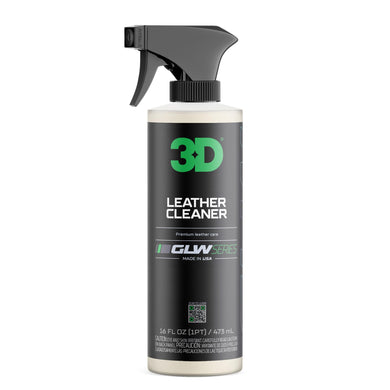 3D Leather Cleaner for Car, GLW Series | Ultimate Deep Cleaning | Removes Dirt, Grease, Body Oils | DIY Car Detailing | Versatile Cleaner for All Leather Goods | 16 oz