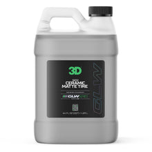 Load image into Gallery viewer, 3D SiO2 Ceramic Matte Tire Shine, GLW Series | Hydrophobic Formula Protects Against Fading, Cracking &amp; Discoloration | UV Protection Spray | Deep Dark Shine | 64 oz