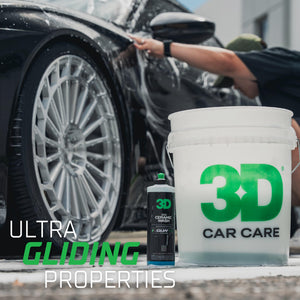3D SiO2 Ceramic Wash and Wax Soap, GLW Series | Hyper-Glide Hydrophobic Formula | Ultimate Dirt & Contaminant Eliminator | Protects Paint | DIY Car Detailing | 64 oz