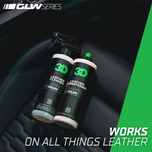 Load image into Gallery viewer, 3D Leather Conditioner for Car, GLW Series | Restore, Condition, Protect | UV Protection | Conditions Leather Seats, Furniture, Boots, Apparel | DIY Car Detailing | 16 oz