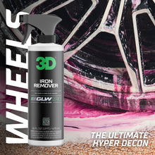 Load image into Gallery viewer, 3D Iron Remover GLW Series | DIY Car Detailing | Hyper Effective Wheel Decontamination | Removes Iron Particles, Dirt, Brake Dust | Rapid Results | Ultimate Iron &amp; Surface Contaminate Eliminator, 16oz