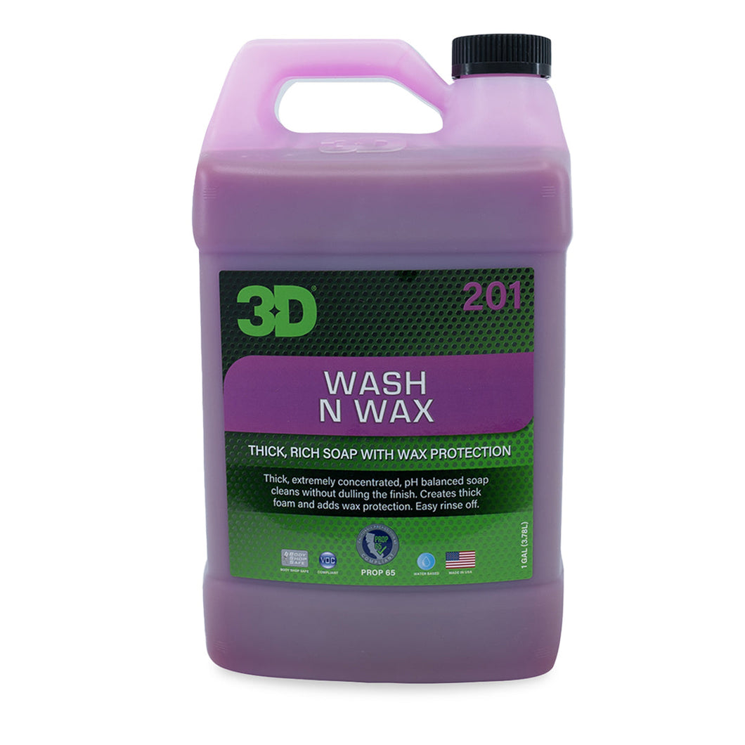 3D 201 | Wash N Wax Car Wash Soap - Hyper-Concentrated Foaming High Gloss