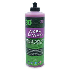 3D 201 | Wash N Wax Car Wash Soap - Hyper-Concentrated Foaming High Gloss