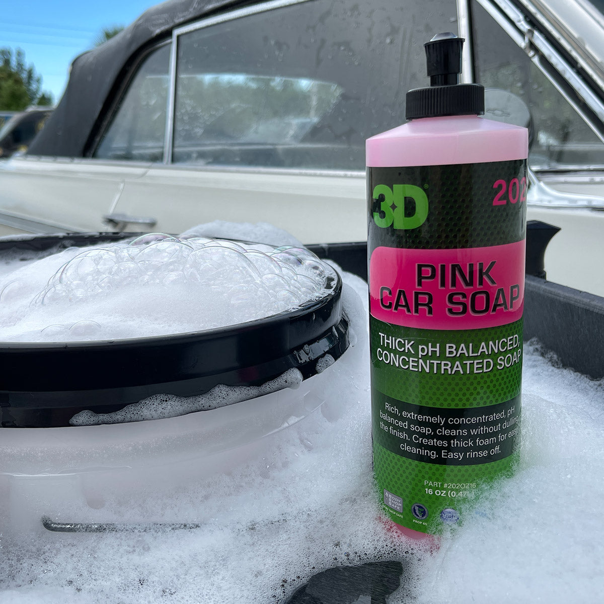 3D Pink Car Soap 1 Gallon Car