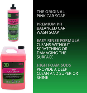 3D 202 | Pink Car Soap - Hyper-Concentrated Biodegradable Cherry Scent