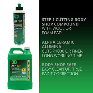 3D ACA 500+520 32oz Kit: X-Tra Cut Rubbing Compound+Finishing Polish