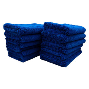 3D G-41DB | Blue Microfiber Towels - 16"x16" 400gsm Edgeless