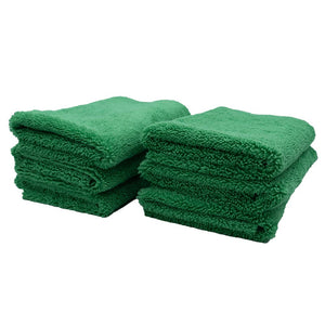 3D G-41G | Green Microfiber Towels - 16"x16" 400gsm Edgeless