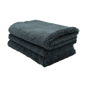3D G-41GRY | Gray Microfiber Towels - 16"x16" 400gsm Edgeless