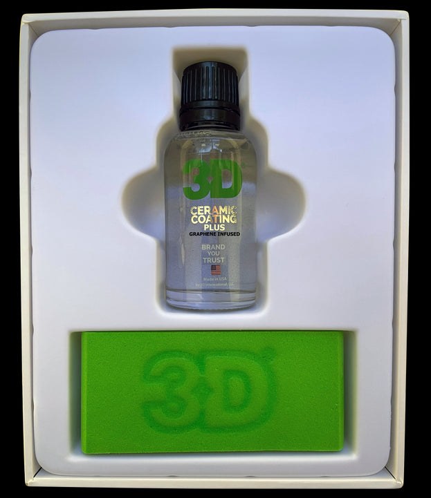 3D Ceramic Coating+Graphene Infused Kit-1oz/30ml-5yr-best Oleophobic+Hydrophobic