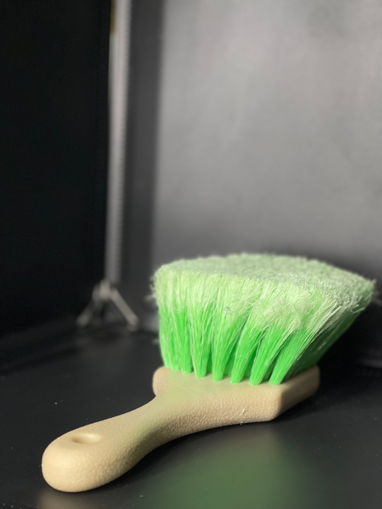 Green Soft Car Wheel Cleaner Brush with Short Handle for Auto Vehicle – 3D  Car Care Miami
